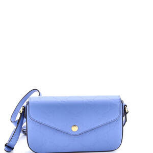 Gucci Super Mini Envelope Flap Crossbody Bag Jumbo GG Embossed Leather